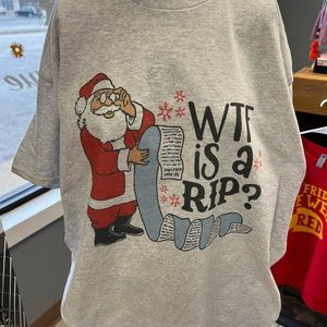 New Christmas T-shirt Santa what is rip Yellowstone?